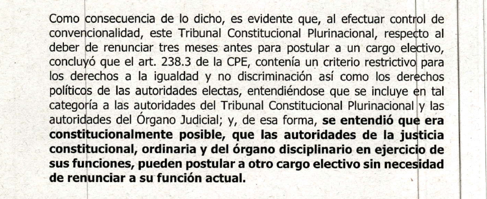En una sentencia sobre las judiciales, el TCP afirma que la reelección ...