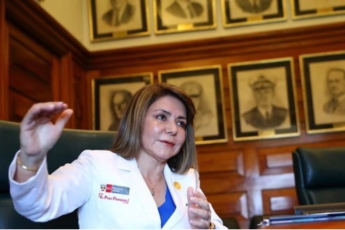 La ministra de Salud del Gobierno del Peru (Foto El Comercio)
